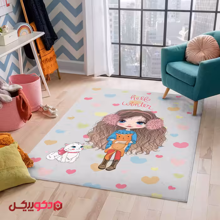 فرشینه دخترانه عروسکی  BD1269