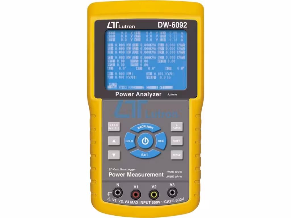 پاور آنالایزر تکفاز و سه فاز LUTRON مدل DW-6093