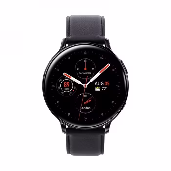 ساعت هوشمند سامسونگ مدل Galaxy Watch Active2، سایز 44mm، بند چرمی