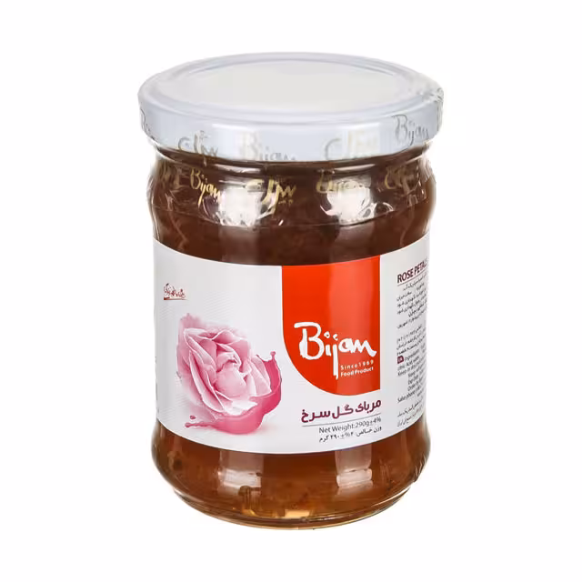 مربا گل سرخ بیژن 290 گرمی
