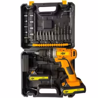 دریل پیچ گوشتی چکشی شارژی جاب مدل JB-8890 مجموعه 40 عددی