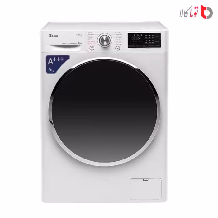ماشین لباسشویی جی پلاس 9 کیلویی مدل GWM-L990 سفید گارانتی گلدیران