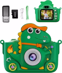 دوربین عکاسی و فیلمبرداری دیجیتال کودک طرح دایناسور | مدل Z9 | دوربین دوگانه 48 مگاپیکسل