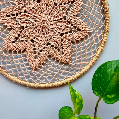 دیوارکوب بافتنی مدل دریم کچر کد R06 مجموعه 4 عددی