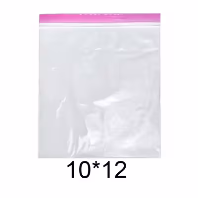  کیسه زیپ دار مدل دو زیپ کد 10x12 بسته 100 عددی