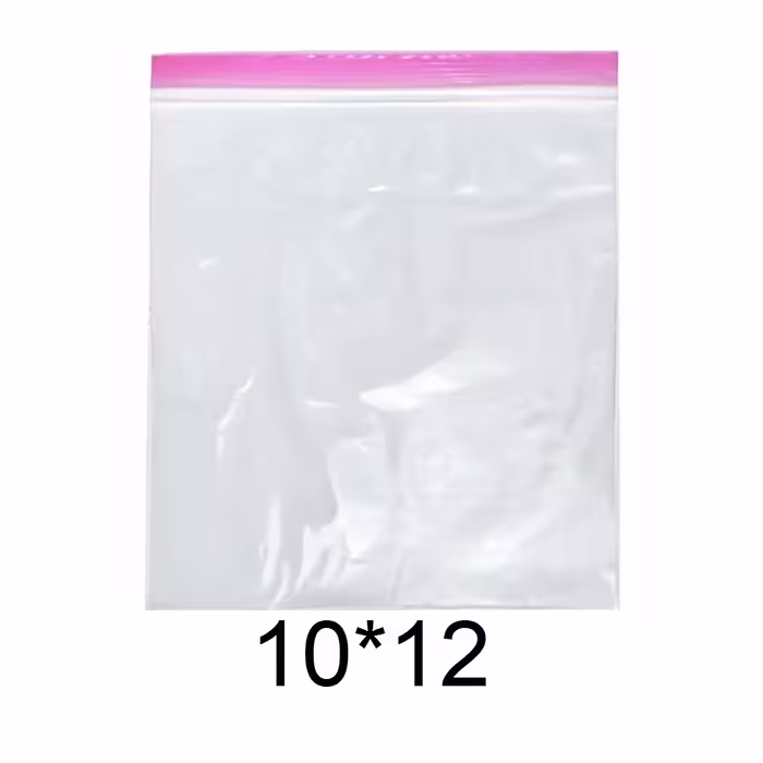  کیسه زیپ دار مدل دو زیپ کد 10x12 بسته 100 عددی
