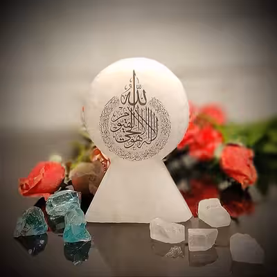 سنگ نمک دکوری مدل دایـره آیـه دار کد 445