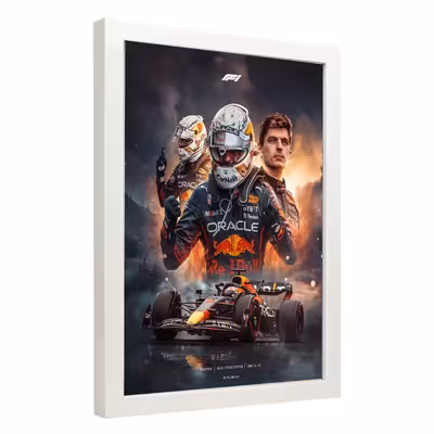 تابلو مدل فرمول یک مکس ورشتپن Verstappen کد LA-F1G1017