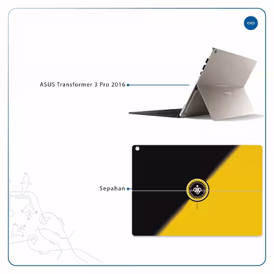 برچسب پوششی ماهوت مدل Sepahan مناسب برای تبلت ایسوس Transformer 3 Pro 2016