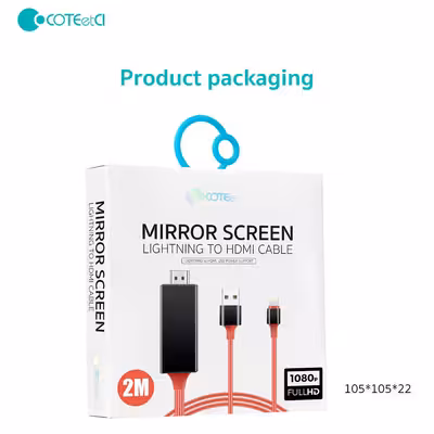 کابل تبدیل HDMI به لایتنینگ/USB کوتتسی مدل 33021 طول 2 متر