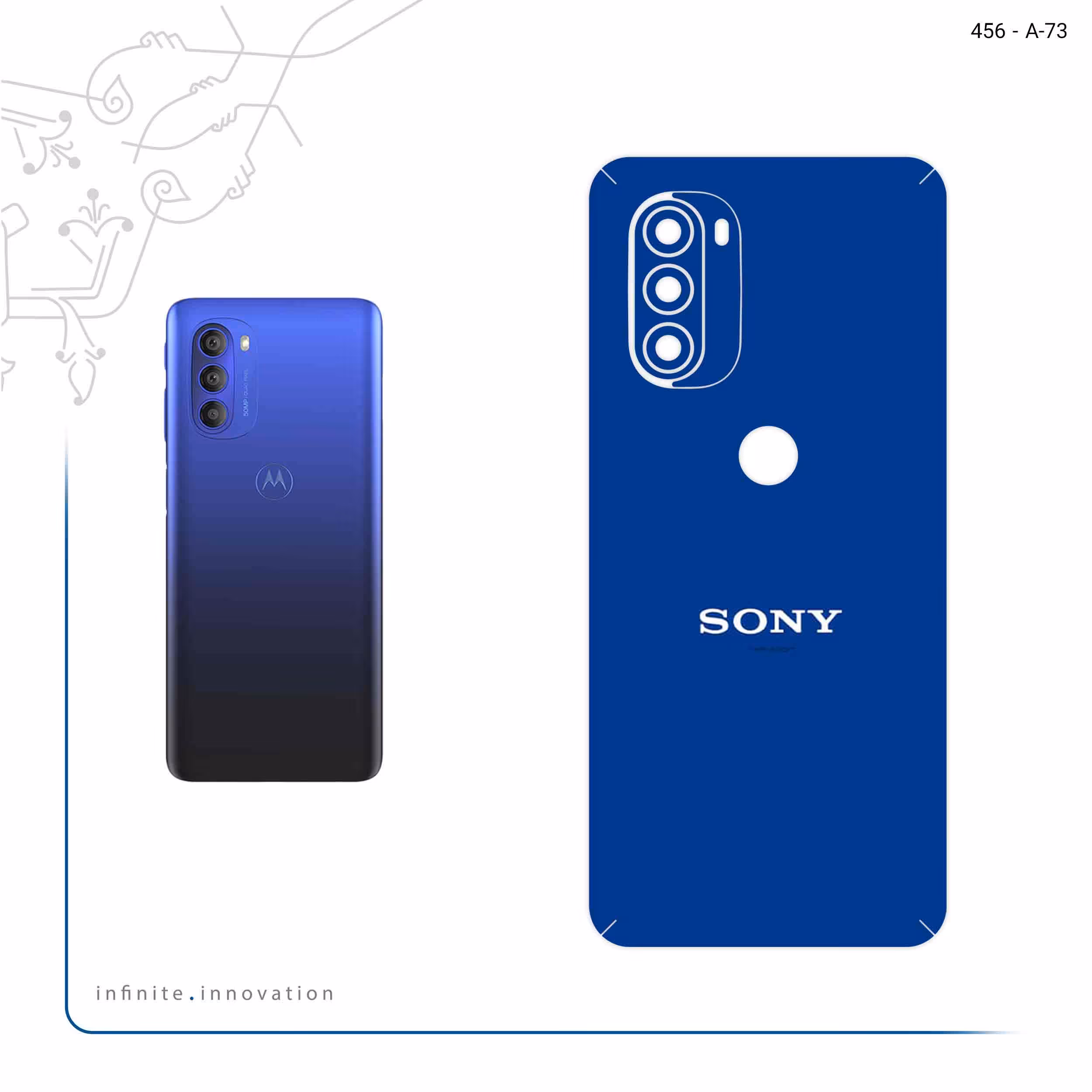 برچسب پوششی ماهوت مدل Sony مناسب برای گوشی موبایل موتورولا Moto G51 5G