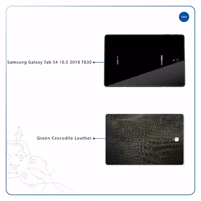 برچسب پوششی ماهوت مدل Green-Crocodile-Leather مناسب برای تبلت سامسونگ Galaxy Tab S4 10.5 2018 T830