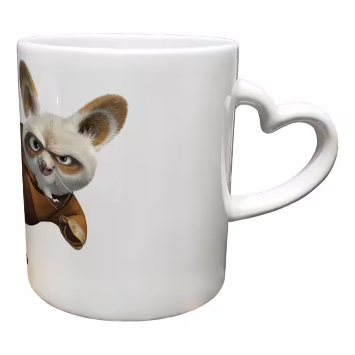 ماگ مدل دسته قلبی طرح پاندا کنگ فو کار کد 56