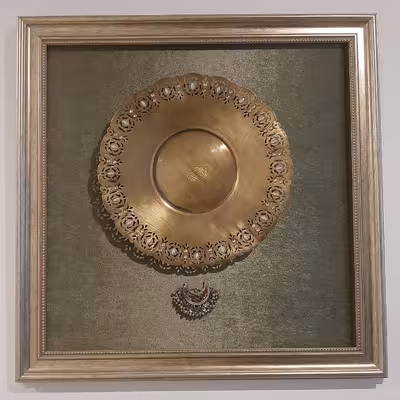 تابلو برنجی  مدل برجسته کد 1