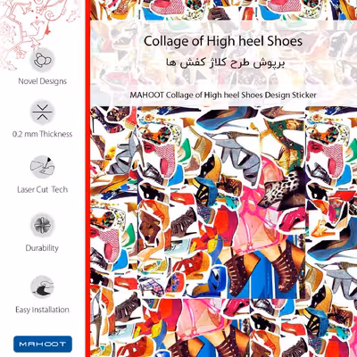 برچسب پوششی ماهوت مدل Collage of High heel Shoes مناسب برای گوشی موبایل هوآوی Nova 5T