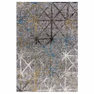 فرش ماشینی ساوین کد 4128 زمینه نقره ای