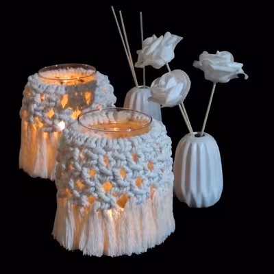 جاشمعی بافتنی مدل ویولت