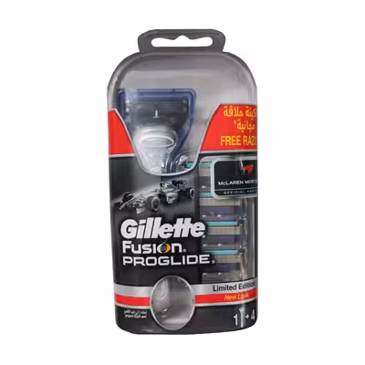 خود تراش ژیلت مدل Fusion Proglide به همراه تیغ یدک بسته 4 عددی