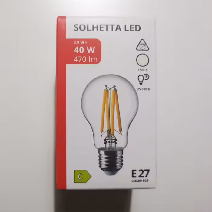 لامپ ال ای دی 2.9 وات ایکیا مدل SOLHETTA پایه E27
