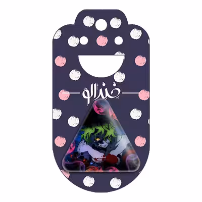 پیکسل خندالو طرح گیوتارو انیمه شیطان کش مدل مثلثی کد 12774