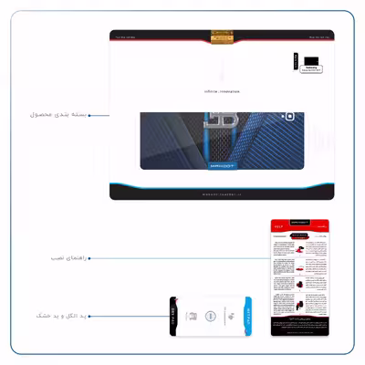 برچسب پوششی ماهوت مدل BUGATTI مناسب برای تبلت سامسونگ Galaxy Tab S3 9.7 2017 T825