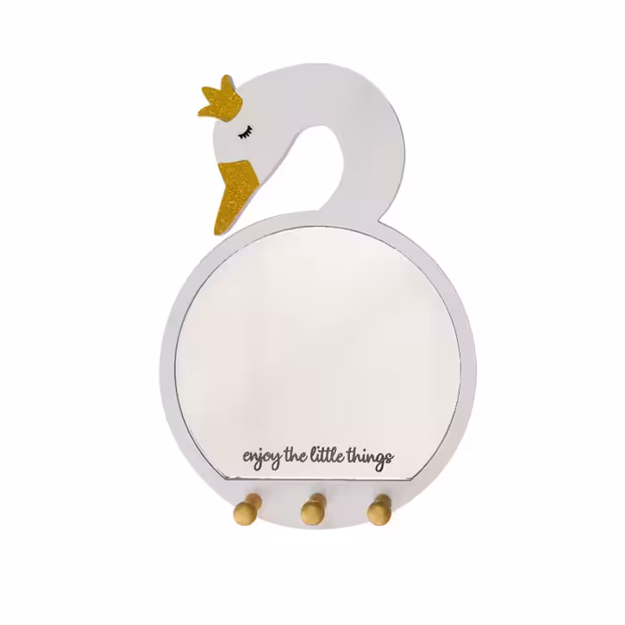 آینه دکوراتیو طرح قو مدل MKids57