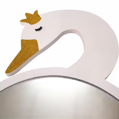 آینه دکوراتیو طرح قو مدل MKids57