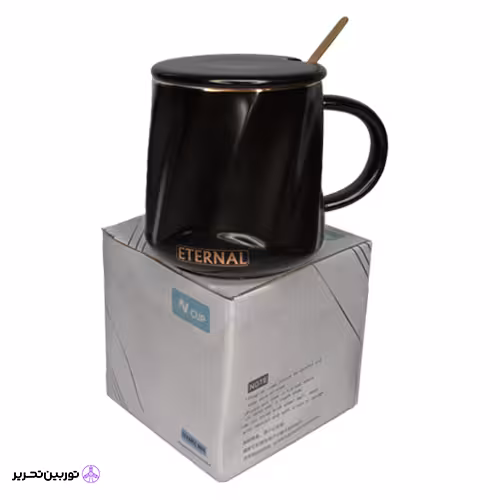 ماگ سفید و مشکی 590