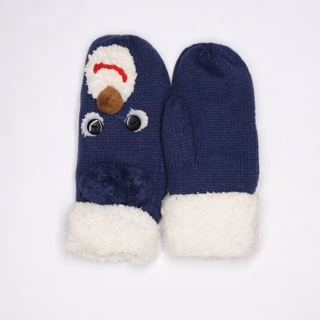 دستکش بافت طرح لبخند پولیش دار