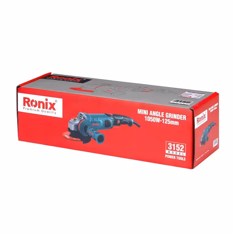 مینی فرز دسته بلند صنعتی 1050 وات رونیکس  125 میلیمتری مدل 3152 همراه کارت گارانتی رونیکس فروش ویژه