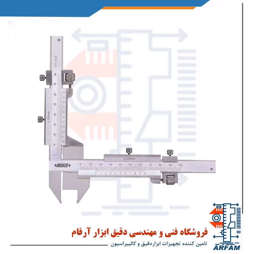 کولیس چرخ دنده ورنیه اینسایز M1-26 مدل 1281-M26A