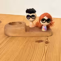 جاشمعی مجسمه جفتی آدمک طرح یک