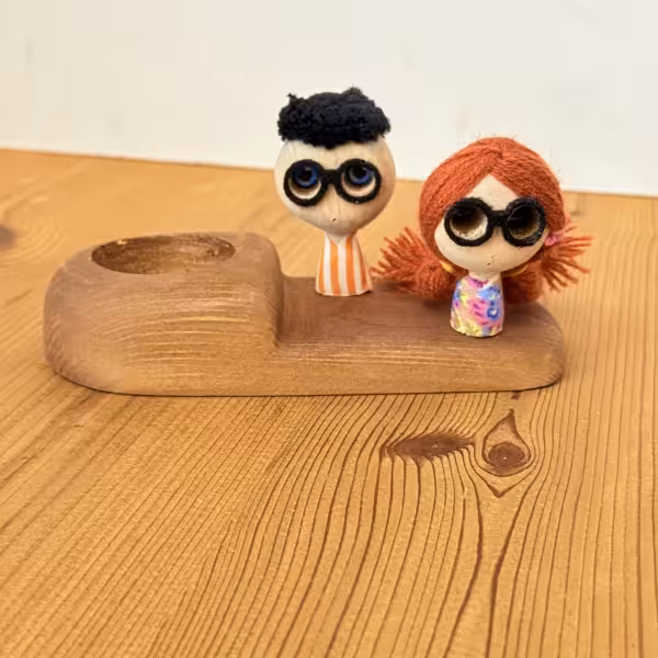 جاشمعی مجسمه جفتی آدمک طرح یک