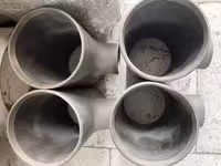 سه راه 2 * 4 اینچ تبدیلی بدون درز کاپر نیکل رده 10 به قطر 57 * 107