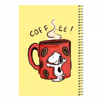 دفتر مشق 80 برگ اس جی مدل اسنوپی و قهوه