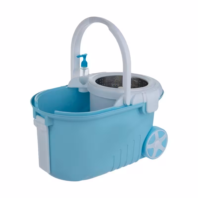 ست سطل و زمین شوی شایلین همراه با تی چرخشی - طی و کف شو و کف ساب نخی، ابزار نظافت