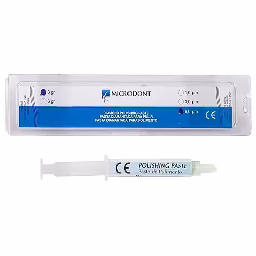 خمیر پالیش الماسه میکرودنت Microdont (6میکرون 3 گرم) - فروشگاه تخصصی دندانپزشکی سپیرا