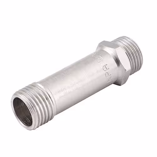 مغزی بلند رزوه ای نیوپایپ سایز 1.2 طول 50mm