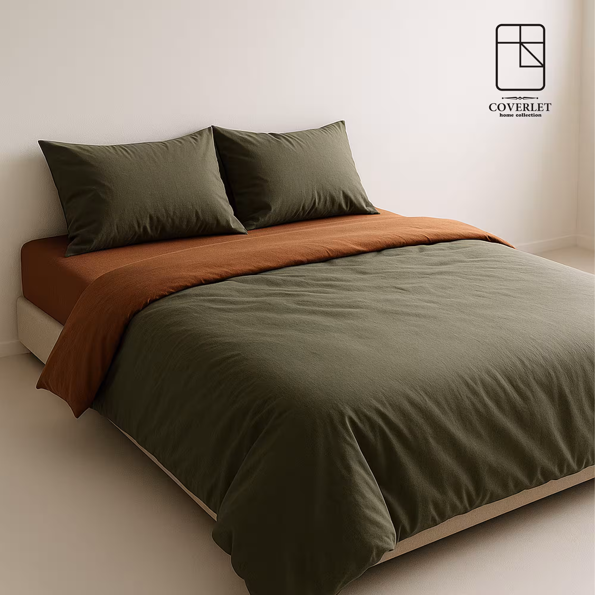 روتختی ساده سبز و قهوه‌ای