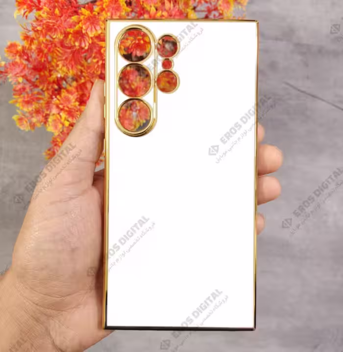 قاب مای کیس سامسونگ Galaxy S24 Ultra دور طلایی الکتروپلیتینگ