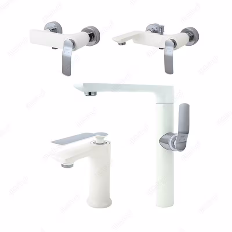 ست شیرآلات راسان مدل آوات شیری کروم