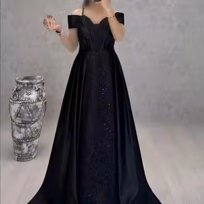 پیراهن دنباله دار مجلسی