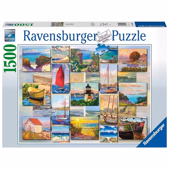 پازل 1500 قطعه Ravensburger طرح کلاژ ساحلی