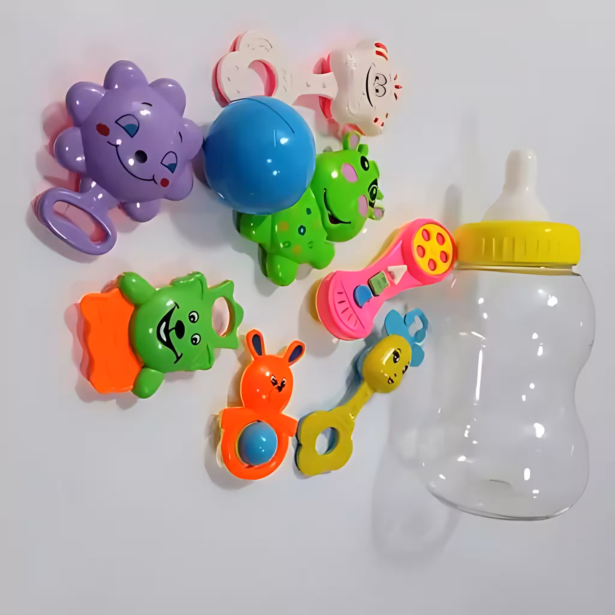 اسباب بازی نوزادی جغجغه شیشه شیر بزرگ