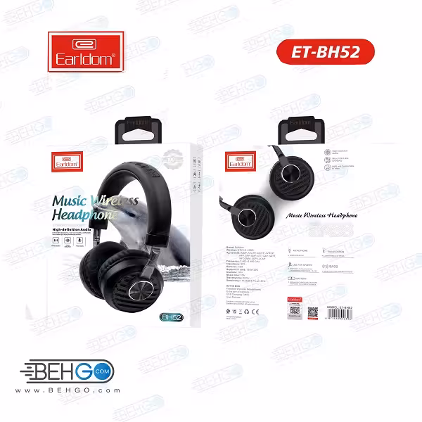 هدفون بلوتوثی ارلدام مدل BH52