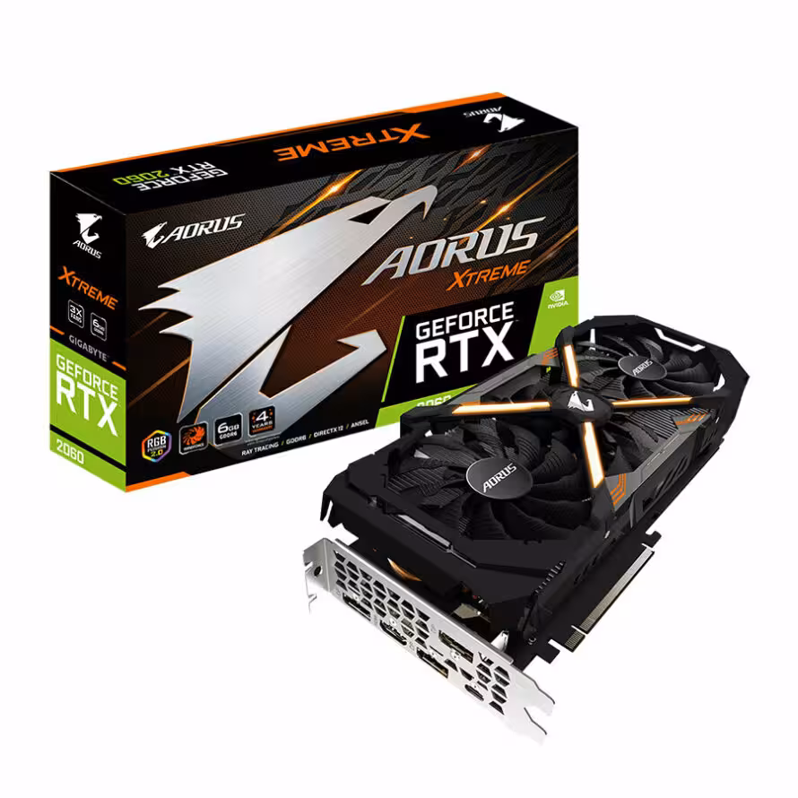 کارت گرافیک گیگابایت AORUS GeForce RTX 2060 XTREME 6G