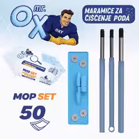 ست دستمال تی 50 عددی و دسته تی مستر اوکسی m.r oxy