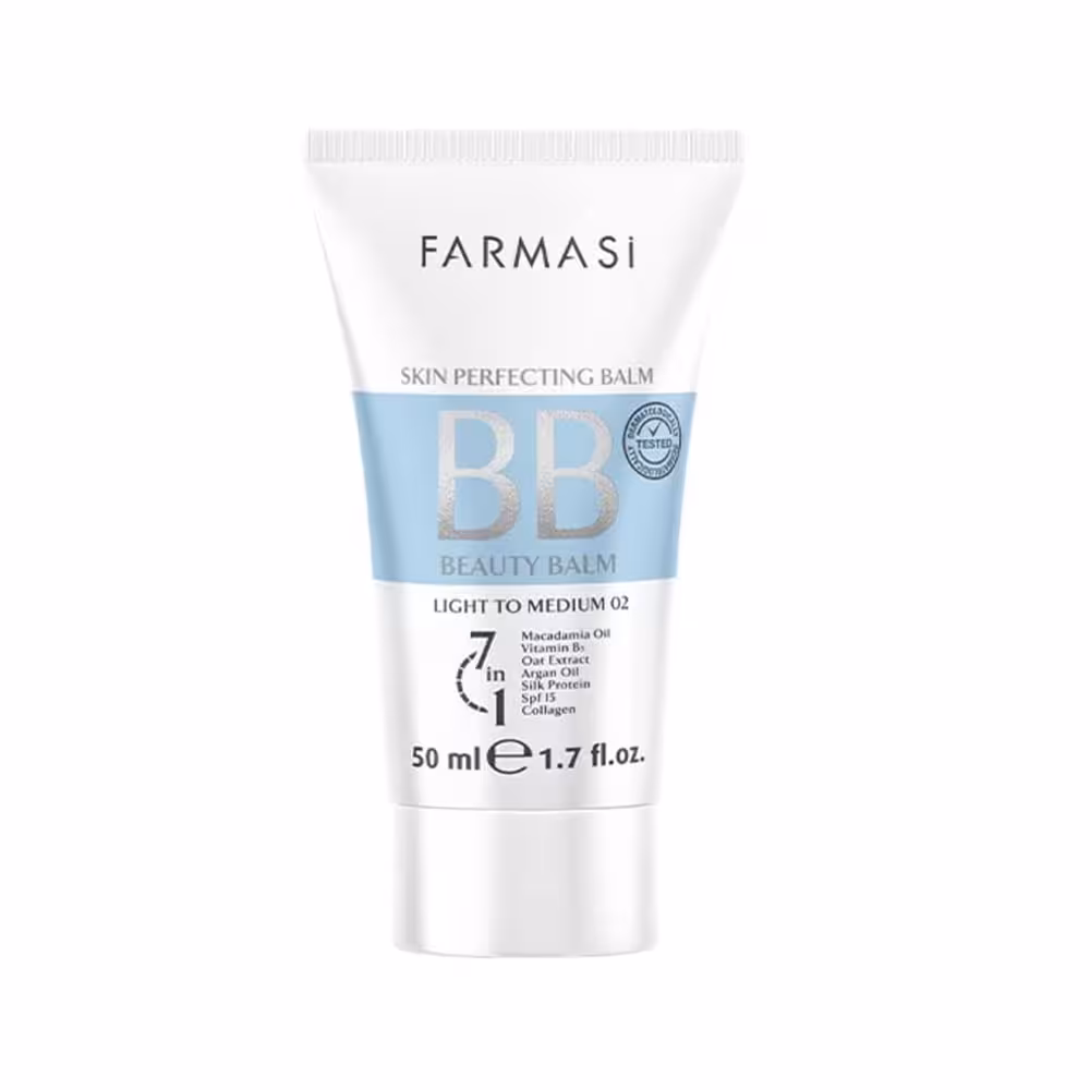 بیبی کرم 7 در 1 فارماسی با SPF15 رنگ روشن تا متوسط شماره 02 حجم 50 میلیلیتر