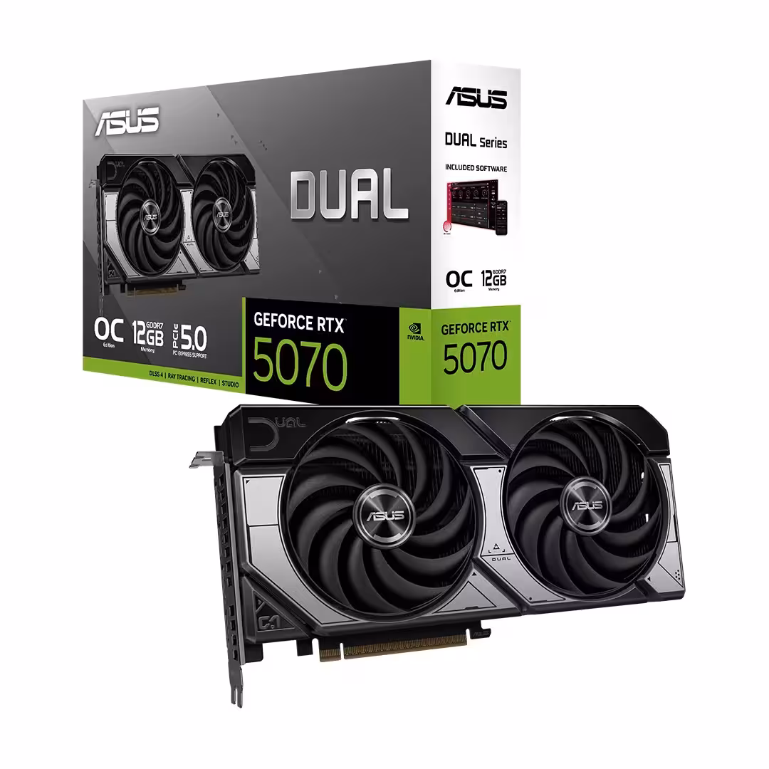 قیمت و خرید کارت گرافیک ایسوس مدل Dual Geforce RTX 5070 OC 12GB