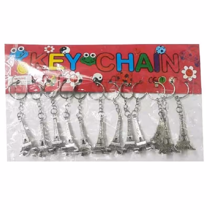 جاسوئیچی فلزی برج ایفل بسته 12 عددی OLJS-001